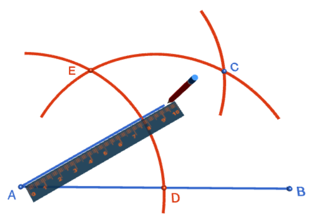 Constructing a 30 Degree Angle