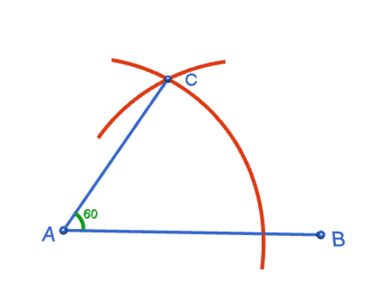 Constructing a 60 Degree Angle and an Equilateral Triangle