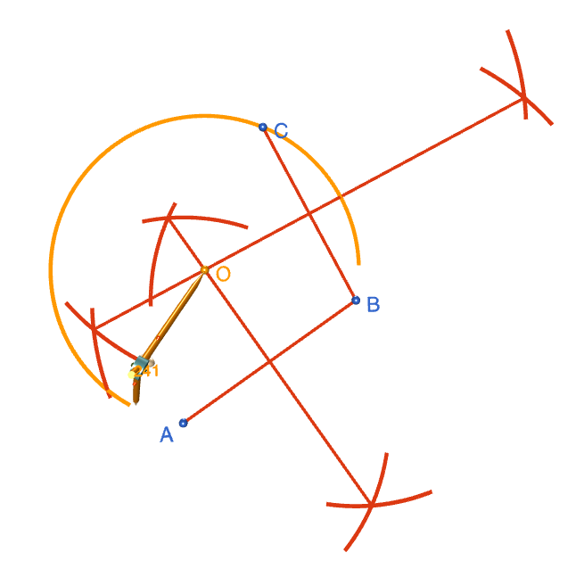 Constructing a Circle Through Three Given Points