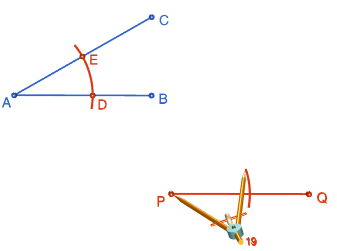 Using a Straight Edge and Compass to Copy an Angle