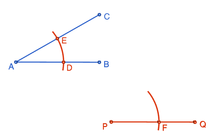 Using a Straight Edge and Compass to Copy an Angle