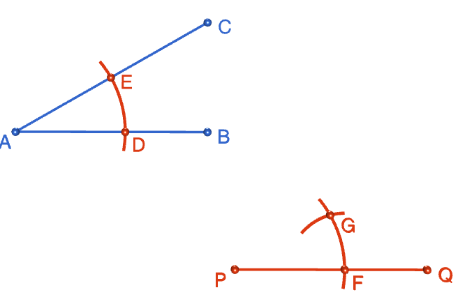 Using a Straight Edge and Compass to Copy an Angle