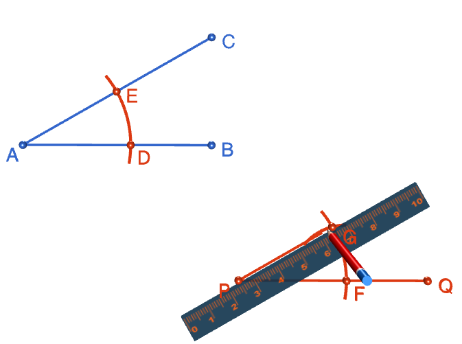 Using a Straight Edge and Compass to Copy an Angle