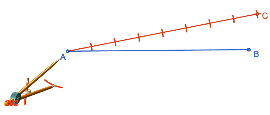 Construction: Dividing a Line Segment into N Equal Parts