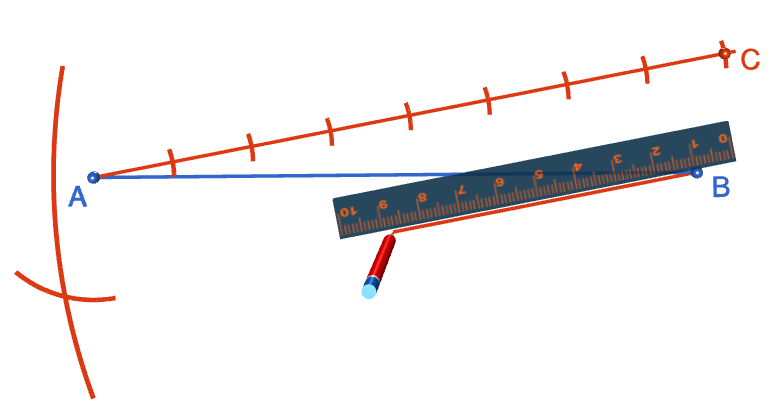 Construction: Dividing a Line Segment into N Equal Parts