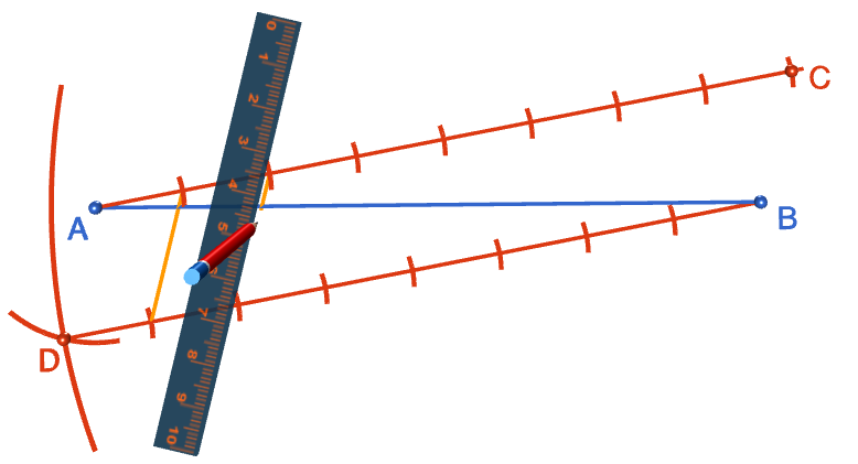 Construction: Dividing a Line Segment into N Equal Parts