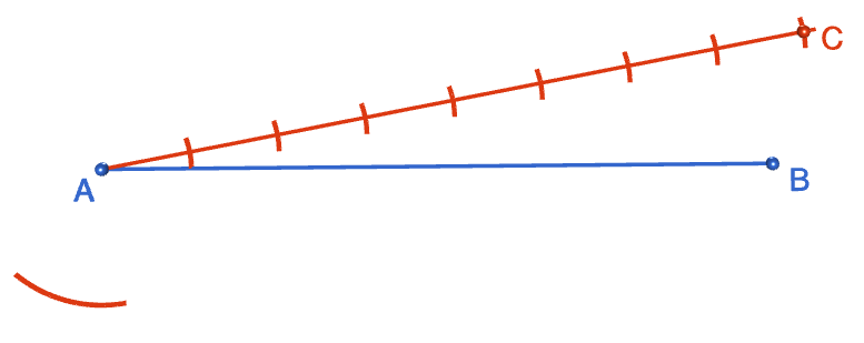 Construction: Dividing a Line Segment into N Equal Parts