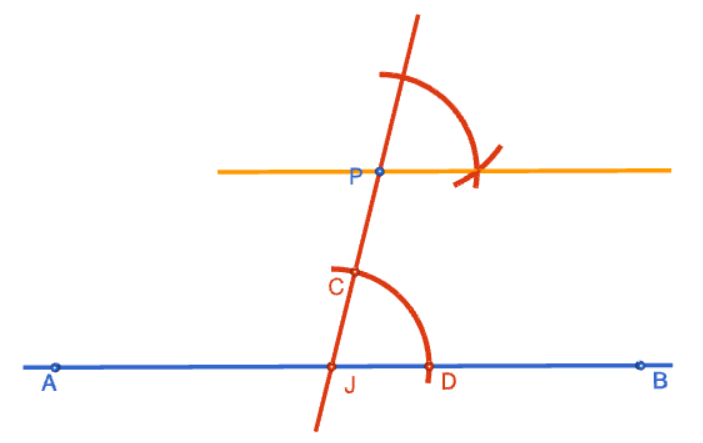 Constructing a Line Through a Point that is Parallel to a Given Line