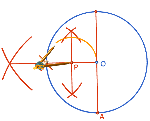 Constructing a Pentagon (Inscribed in a Circle)