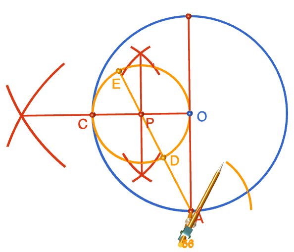 Constructing a Pentagon (Inscribed in a Circle)