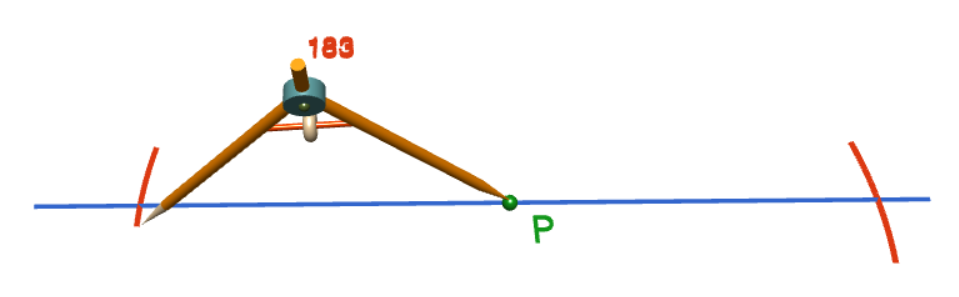 Constructing the Perpendicular to a Line Segment at a Point on the Line Segment