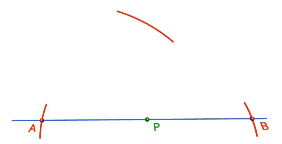 Constructing the Perpendicular to a Line Segment at a Point on the Line Segment