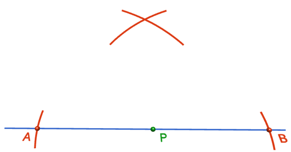 Constructing the Perpendicular to a Line Segment at a Point on the Line Segment