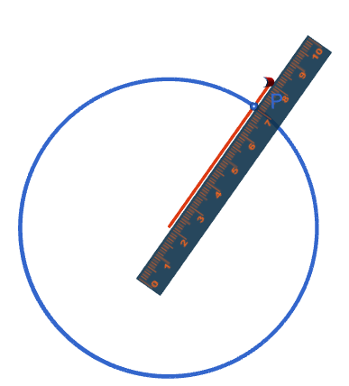 Constructing the Tangent at a Point on a Circle