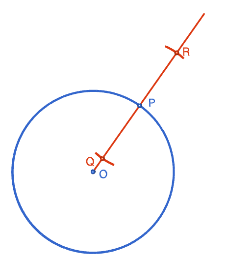 Constructing the Tangent at a Point on a Circle