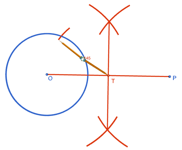 Constructing the Tangents to a Circle from an Exterior Point