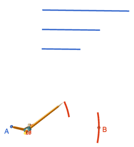 Constructing a Triangle with Sides of Three Given Lengths