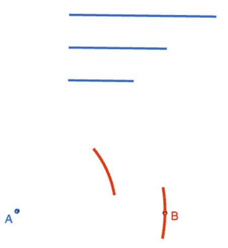 Constructing a Triangle with Sides of Three Given Lengths