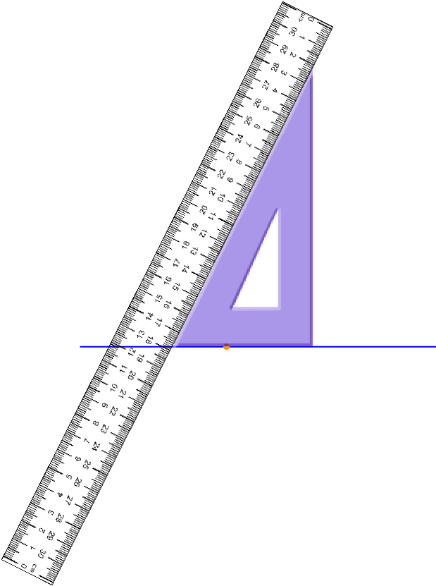 Using a Set Square and Ruler