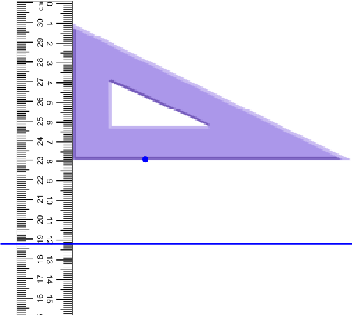 Using a Set Square and Ruler