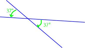 Vertically Opposite Angles (vertical angles)